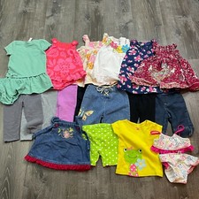 Lot of 20 Piece Girls Tops Pants Swim Assortment Multicolor Size 18 Months