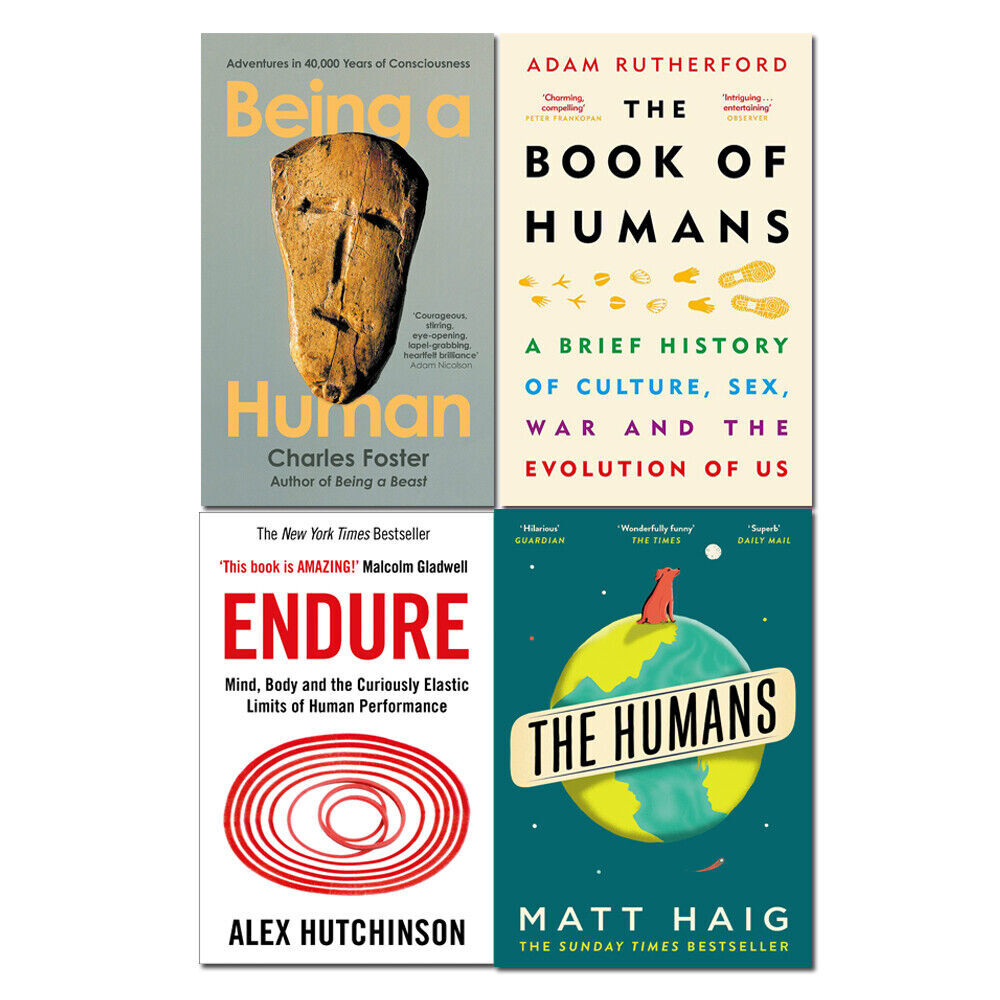 Being a Human Charles Foster, Book of Humans, Endure, Humans 4 Books Set NEW