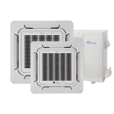 36000 BTU Dual Zone Ductless Mini Split Air Conditioner - Ceiling Cassette