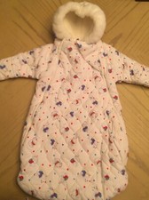 Vtg Toddletime Baby Infant Insulated Bunting Snowsuit One Piece