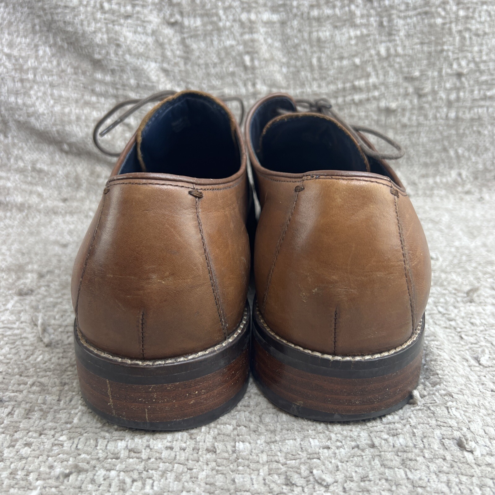 SAOLA Oxford Cole Haan Grand.OS Lenox Hill da uomo taglia 12 pelle marrone inglese C11632