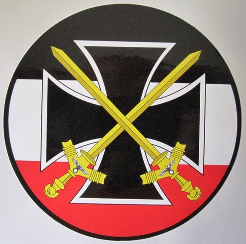 Aufkleber EK Eisernes Kreuz Sticker Schwerter Auto deutsches Reich Deutschland - Bild 2 von 2