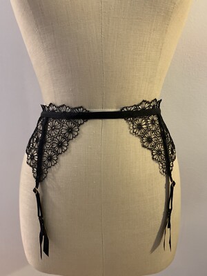 Rare Victoria's Secret Very Sexy Eyelet Lace Floral Garter Belt Suspender Black | eBay Rare Victoria's Secret Very Sexy Eyelet Lace Floral Garter Belt Suspender Black | eBay