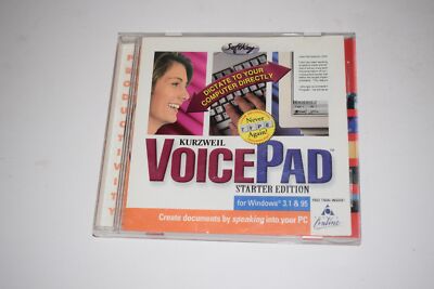 Kurzweil VoicePad PC CD-ROM Alpha Software Softquad 1997 PC SOFTWARE (MVY97)