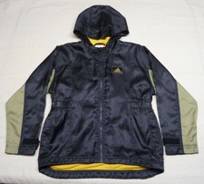 RARE Vintage Girls Kids ADIDAS Full Zip Mesh Lined Jacket Coat Size SMALL Hood