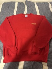 Vintage Jerzees Cotton Sweats Red Crewneck Sweatshirt Sz XL Made In USA