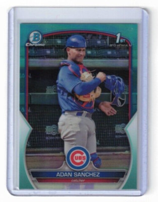 2023 Bowman Chrome Adan Sanchez Aqua # 107/125