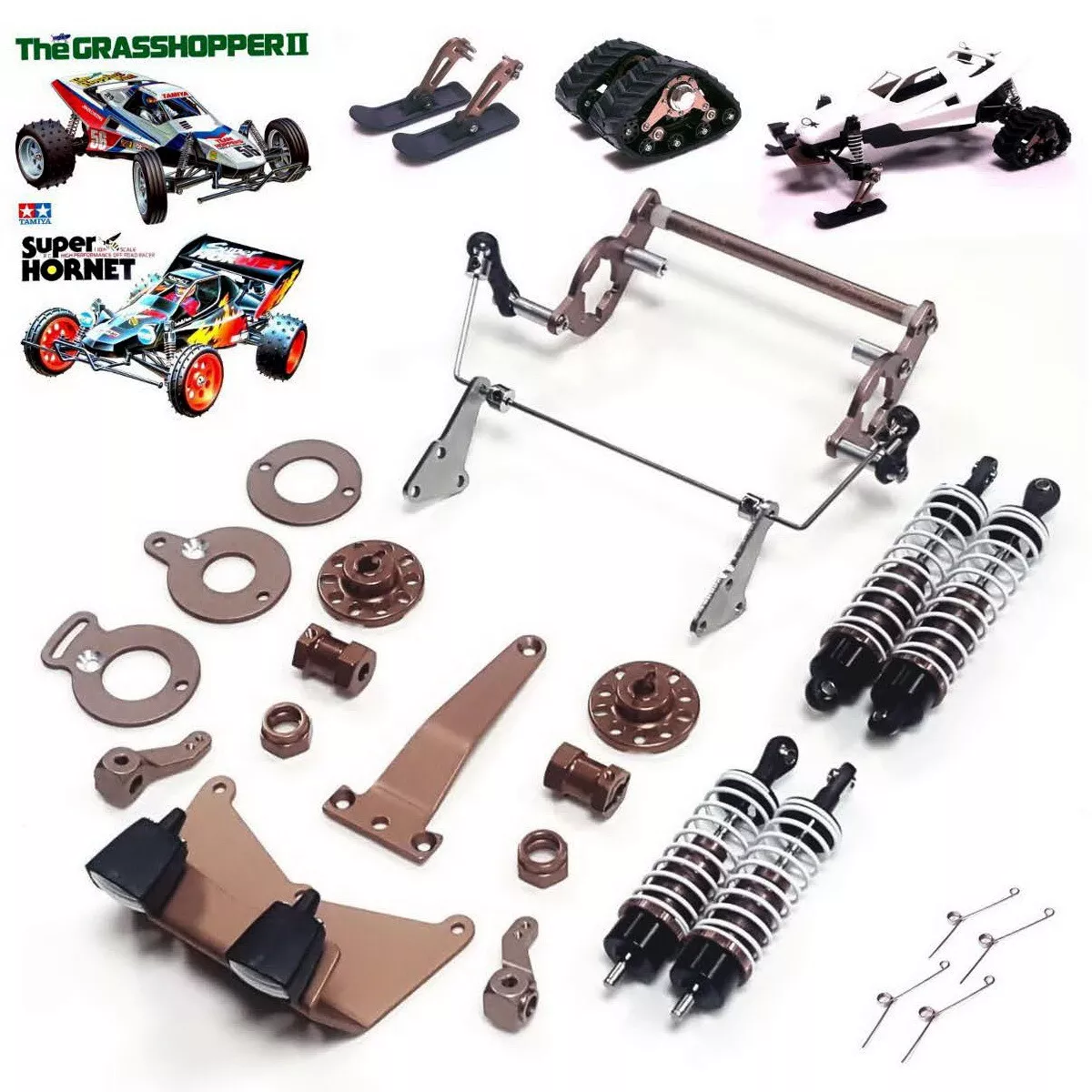 Aluminum option parts for TAMIYA 1 10 Grasshopper 2 Grasshopper Hornet