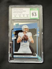 Justin Herbert RC 2020  Chronicles Clearly Donruss Rated Rookie Gem CSG 9.5 🔥📈