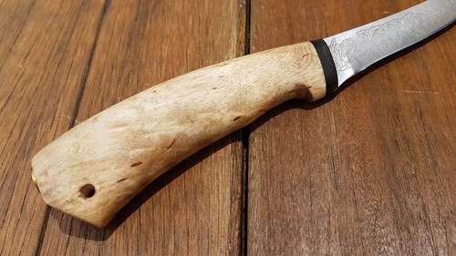 Zlatoust A&R Fish-ka fishing knife 95x18 steel Karelian birch handle - Picture 4 of 5