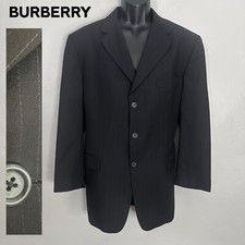 Burberry Striped Wool Blazer 44R Gently worn 100% wool Made in USA 2 button