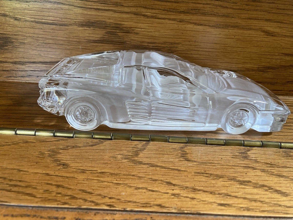 ホフバウアー社 ヴィンテージ　フェラーリ　ガラス　クリスタル　置物 Hofbauer Crystal Glass Ferrari Testarossa Collectable Car