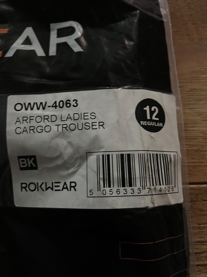 Ladies Rokwear Cargo Work Trousers Size 12 eBay