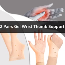 Gel Wrist Thumb Support Braces,Unisex Wrist Hand Thumb Gloves,Soft Waterproof...