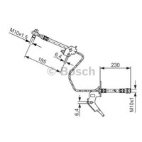 Bosch Bremsschlauch Hinten Rechts FüR Opel Meriva Zafira B Astra G CC