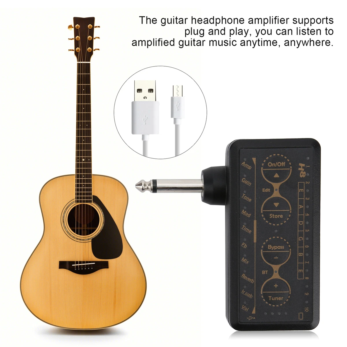 Acoustic guitar headphone amp hotsell