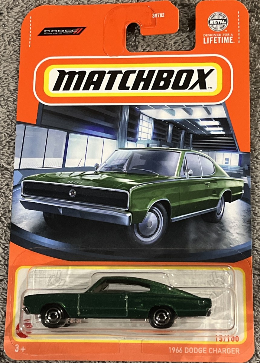 ミニカー 1966 Dodge Charger Matchbox 2024 MBX Team Dodge 13/100 Green 1966 Dodge Charger