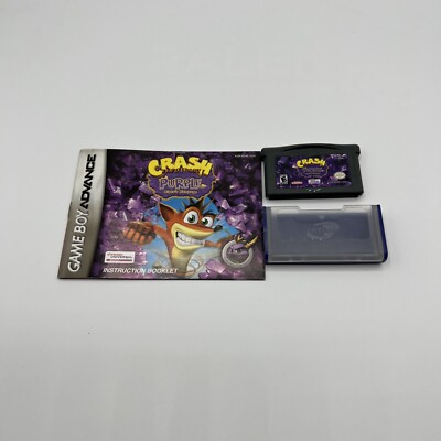 Crash Bandicoot Purple Ripto's Rampage w/Manual & Case Nintendo Game Boy Advance