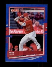  2020 Donruss Holo Blue Variations #129 Mike Trout (ref 103986)