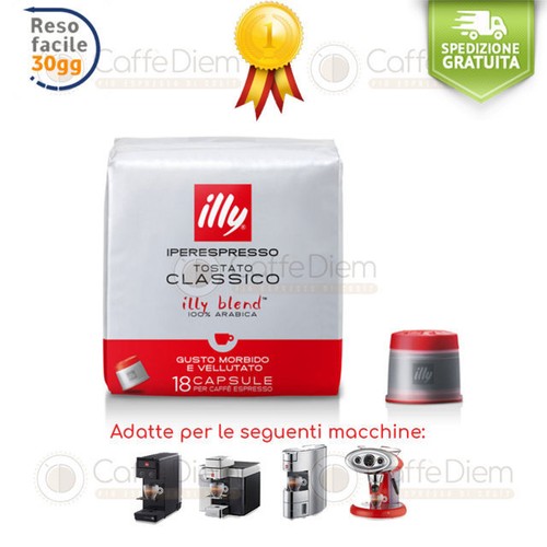 Caffè illy Iperespresso 324 Capsule Cialde Tostatura Media Rossa 100%  Arabica | eBay