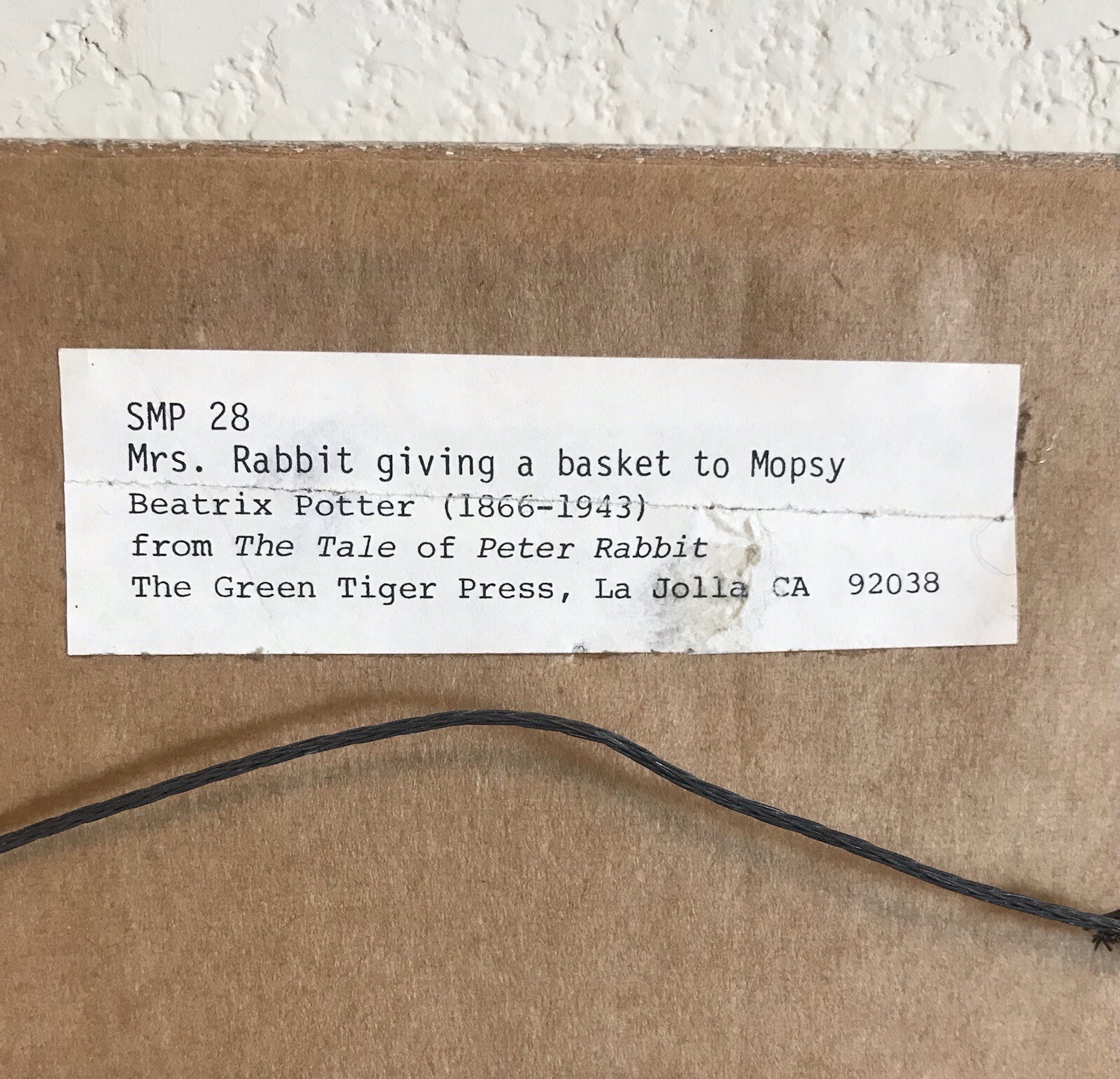 Peter Rabbit Beatrix Potter Framed Pictures, Green Tiger Press 6x7in