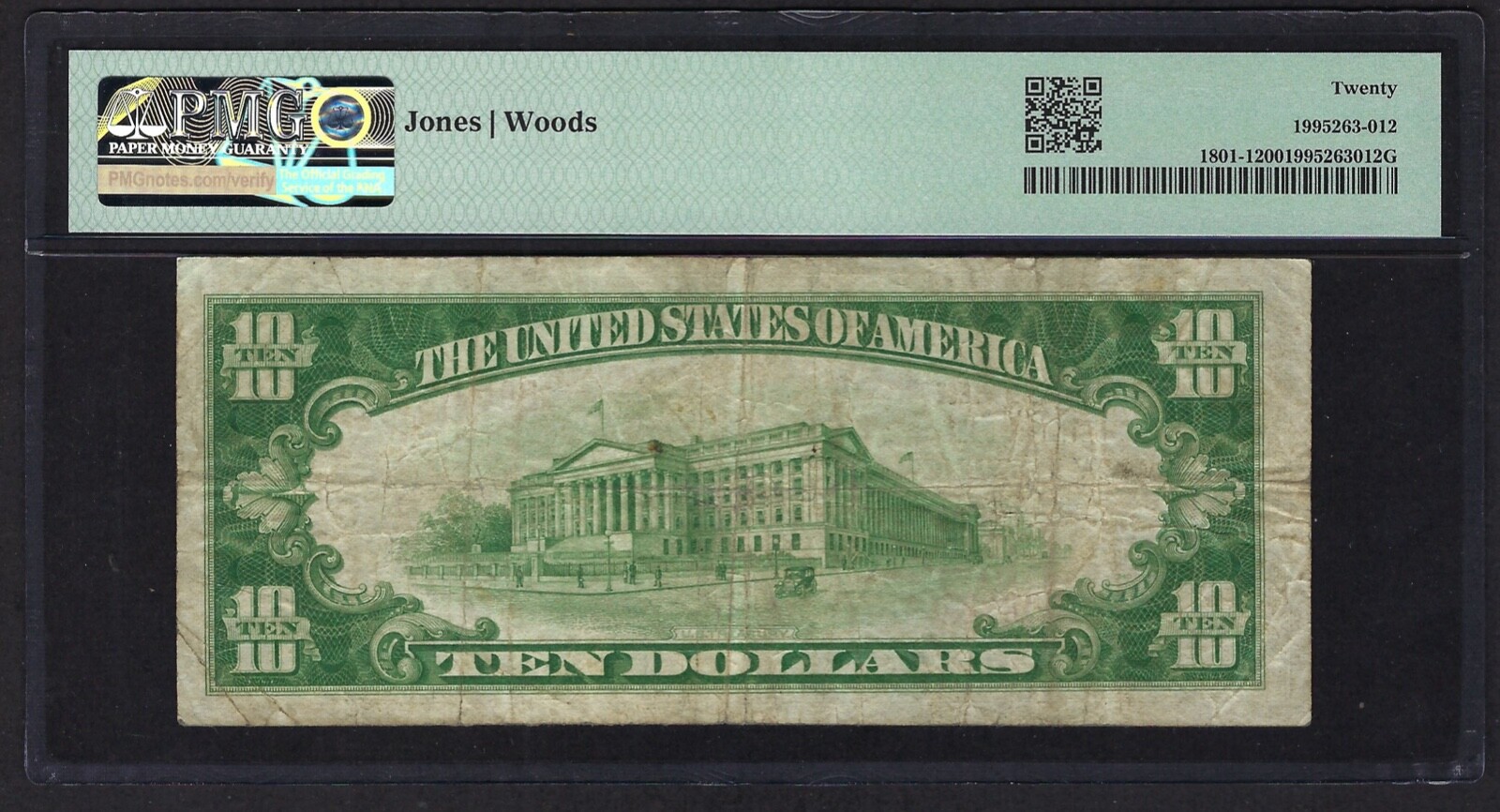 🇺🇸 PA 1929 10 ♚♚NEW FLORENCE, PENNSYLVANIA♚♚ PMG VF 20 HARD TO FIND