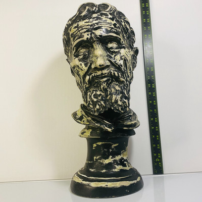 Vintage Antique Michael Angelo Head Bust Sculpture Statue Design Older