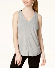 Calvin Klein Performance Women's Vent-Back Active Sleeveless Tank Top, Grey, XS
