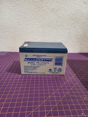 Power-Sonic PS-12140F2 Wiederaufladbarer Blei-Säure-Akku, 12 VDC, 14 Ah_3.8_5