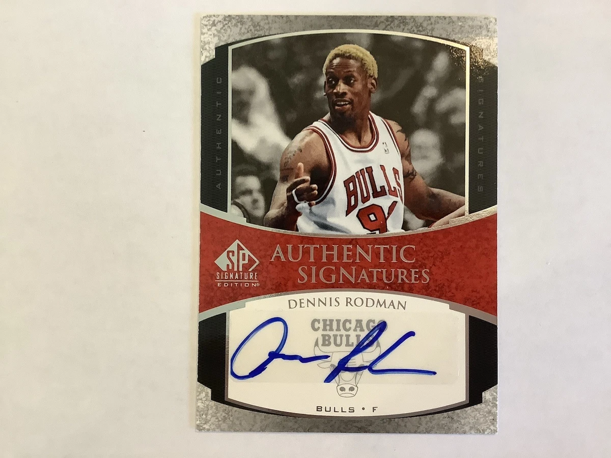 Upper Deck Dennis Rodman Basketball Autographed Sports Trading
