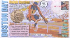 Computer Designed “National Boston Day” Olympian Ralph Boston Event Cover
