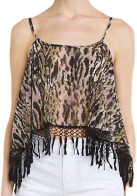 sheer cheetah top