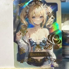 BARBARA Genshin Impact SSR Goddess Story Anime Waifu Card Girl Foil Doujin