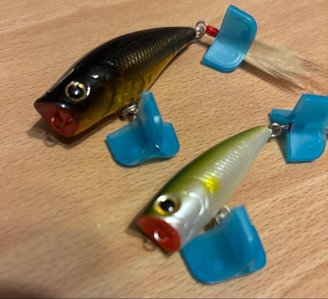 Evergreen Combat Popper & Bevy Popper Topwater Lures Set, Used, Fishing - Image 11