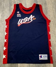 Vintage 1996 Champion Dream Team Olympic Basketball Blank Jersey ~Youth XL 18-20