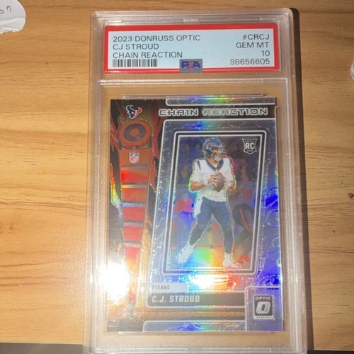 Panini 2023 Donruss Optic Chain Reaction C.J. Stroud #CR-CJ Rookie PSA 10 Texans