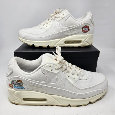 Nike Air Max 90 SE Shoes Women s  Future Is Equal  10.5 Sail Cashmere FD0867-133