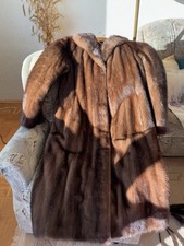 Nerz 100% NERZMANTEL SAGA MINK Sehr Elegant E...