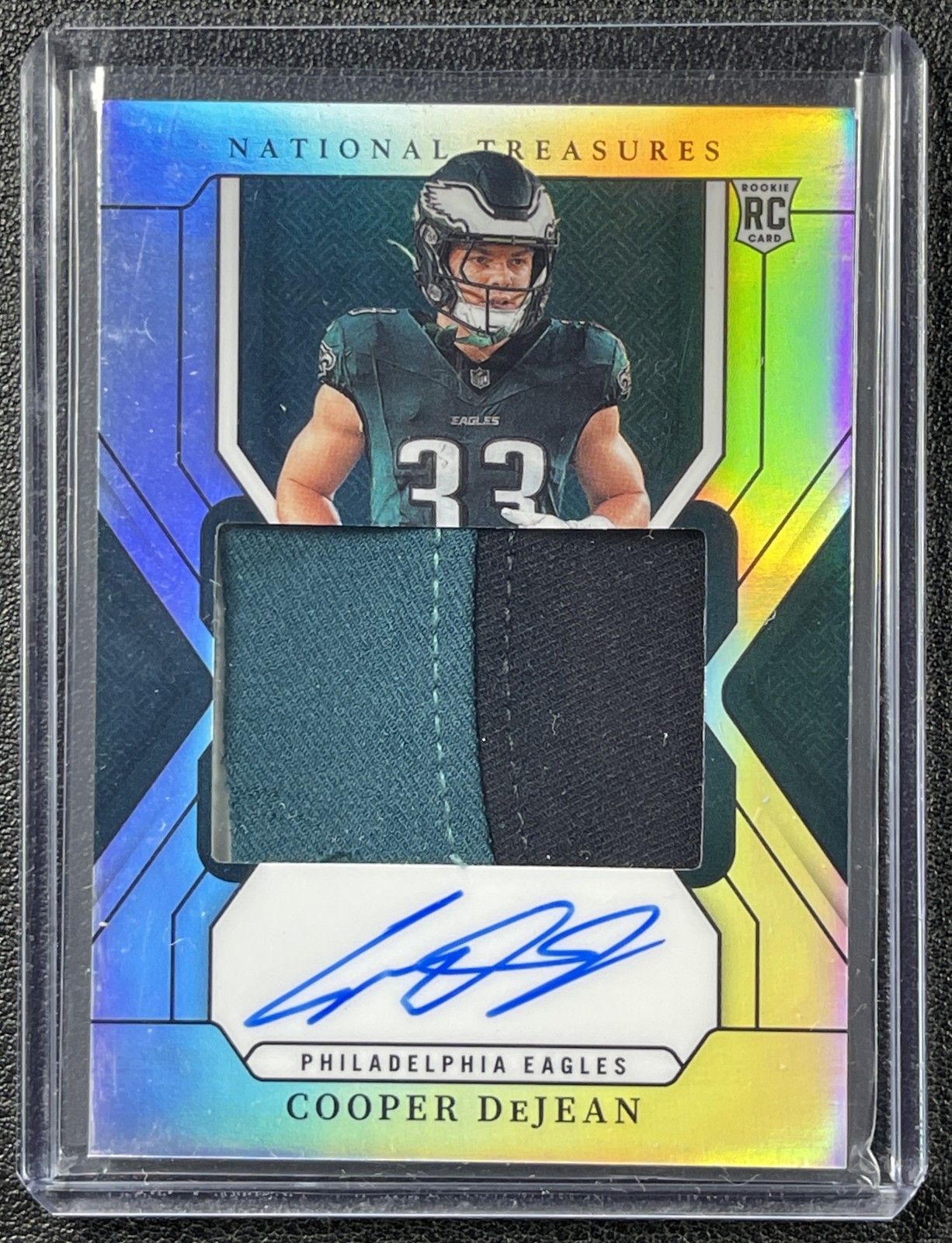 COOPER DEJEAN 2024 NATIONAL TREASURES #194 ROOKIE PATCH AUTO PREMIUM 1/35 RPA