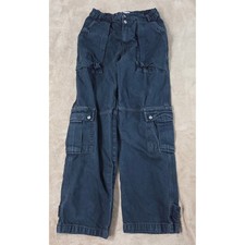 We The Free Jeans Free People Women's 25x30 Blue Marx Slouchy Denim Cargo GOOD