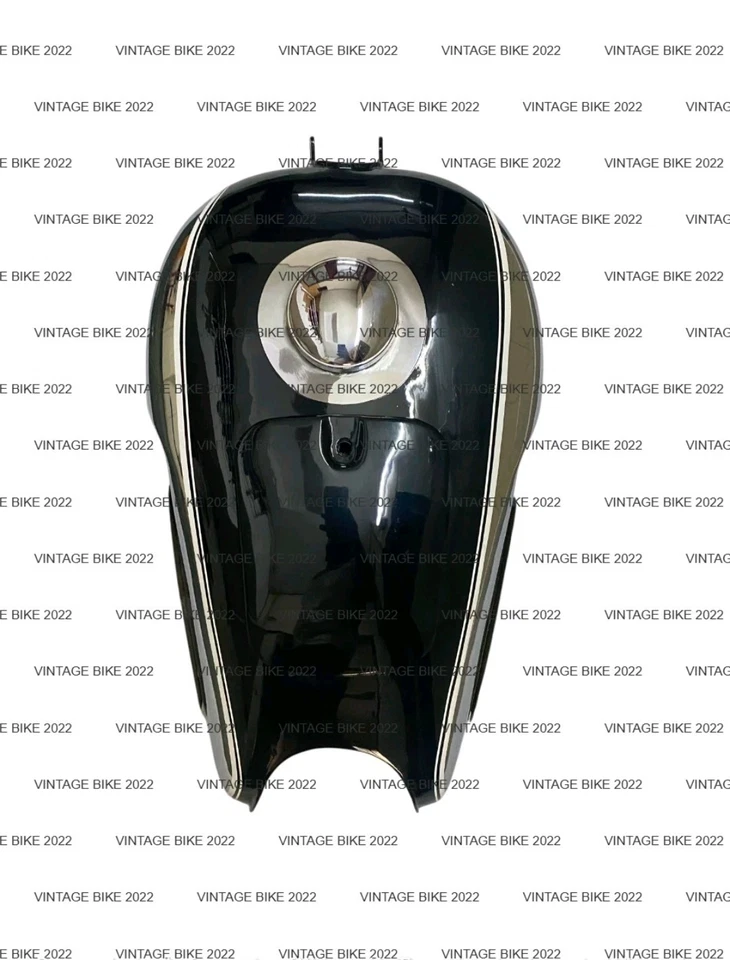 适合宝马 R60/2 AIRHEAD R69 SCHORSCH MEIER 黑色铬燃料箱 1960 TB+CAP — 第 4/4 张图片