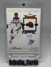 2021-22 Flawless Collegiate TEAM LOGO GOLD AUTO Signature Joel Ayayi /10 Gonzaga