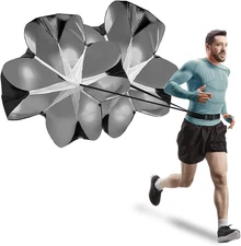 Running Speed Parachute, 2 Pack Resistance Parachute with Adjustable... 