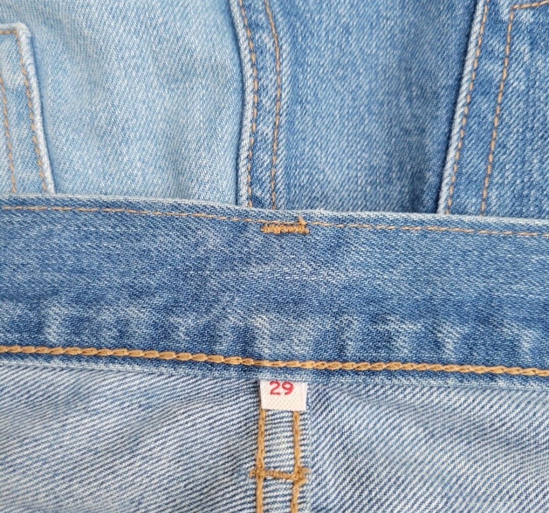 Levi's Anthro Anthropologie Patchwork Patch Blue … - image 6