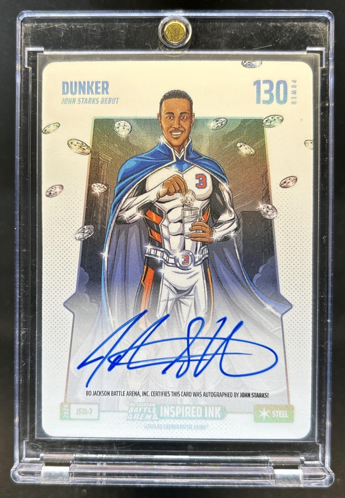 2026 Bo Jackson Battle Arena Dunker Inspired Ink Steel John Starks Auto #7
