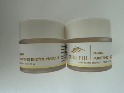 Pure Fiji  Papaya Purifying Enzyme Mask 20 ml / 0.7 oz  2-Pack  New Free Ship