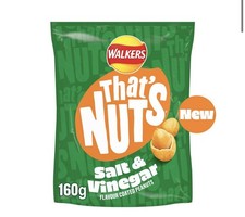 That's Nuts Walkers Salt & Vinegar Sharing Coated Peanuts 160g