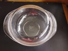 Vintage Pyrex #024 2 Quart Round Clear Casserole Bowl With Lid