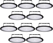 10X 500W UFO LED high Bay Light 50000LM Super Bright GYM Warehouse Light Fixture