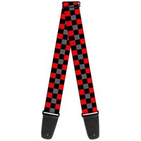 Guitar Strap - Checker Black/Gray/2 Red (Us Import) ACC NEU